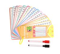 Gupcaqosjw Cartes Flash mathématiques, Cartes Flash mathématiques, Ajout de la Division de Multiplication de la soustraction Game, Effacer Le Trou Flash éducatif à Double Face.