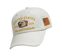 Gupcaqosjw Casquette US 250th - Chapeau commémoratif réglable de l'Amérique 250e | Accessoires pour homme pour fête marine bateau golf tonte de gazon sport | Randonnée Voyage Marine Camping Jardin