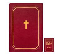 Gupcaqosjw Coussin en Peluche en Forme de Livre biblique, en Forme de Livre, en Forme de Livre de la Bible, en Forme de Livre de Holy Bible Stuffed, Peut être Ouvert