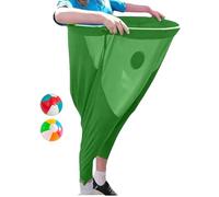 Gupcaqosjw Granny Pants Yard Game, Ensemble De Sport Day Jeux, Pantalon Extensible Géant Amusant, Jeu Géant De Pantalons Élastiques avec Deux Balles Sautantes pour Fêtes d'anniversaire Pique-niques