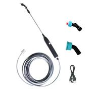 Gupcaqosjw Lance d'Arrosage de Jardin, Lance d'Arrosage Telescopique Rechargeable à Batterie, Manuel Léger Pour Arrosage Et Fertilisation De Pelouse Fleurs Légumes