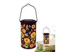 Gupcaqosjw Lanterne Solaire,Lampe Décorative En Métal Suspendue - Lanterne À Énergie Solaire,Pour Balcon, Terrasse, Cour, Arrière-Cour, Parking, Porte D'Entrée, Crémaillère, Anniversaire