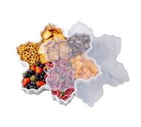 Gupcaqosjw Plateau De Noël - avec Couvercle Affichage De Fêtes | Plateau De Snacks Et De Service De Noël | pour Nourriture Bonbons Dessert Fromage Fruit Décoration Maison Bureau Restaurant