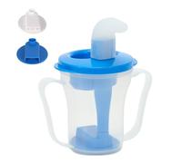 Gupcaqosjw Tasse à Boire Régulatrice pour Dysphagie,Bouteille d'Eau avec Paille pour Patient | Tasses Anti-Étouffement Anti-Renversement Portables pour Adultes Séniors Bébés à Domicile Voyage Lit