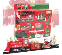 Gupcaqosjw Train de Noël | Jouet Décoratif pour Autour du Sapin de Noël | Train Électrique Locomotive pour Garçon avec Lumières Et Son - pour Les Garçons la Famille Les Fêtes et Les Anniversaires