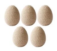 Gupcaqosjw Œufs De Pâques | 5 Pièces De Guirlande De Printemps en Tricot pour Artisanat Décoratif,Œufs Pastels,pour La Décoration De La Maison du Bureau des Fêtes Vase Couronne Guirlande