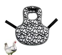 Gupcaqosjw Vêtements de poules pour poules - Tablier de protection arrière original imperméable | Équipement de protection des ailes pour poulailler et élevage de poulets, Noir/blanc, Siehe