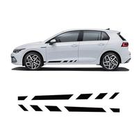 GUPEB 2 pcs Bandes latérales de Porte Autocollants, adapté pour VW Golf 8 MK8 GTI Clubsport Estate R Line Alltrack GTD GTE 2020 2021 2022