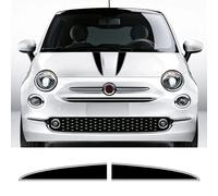 GUPEB 2PCS Autocollants de Capot de Capot de Voiture, adapté à Fiat 500 Abarth 595 Tuning Vinyle Film Décalcomanies Auto DIY Rayures Style Décoration