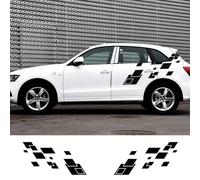 GUPEB Autocollants latéraux de Voiture pour, adapté pour Audi BMW Ford Nissan Kia Lada Jeep Toyota VW Fiat Honda Sport Graphics Stickers en Vinyle