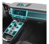 GUPEB pour Porsche Macan 2022 Console Centrale intérieure de Voiture Film de Protection en TPU Transparent Film de réparation Anti-Rayures