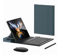 GUPENAA Étui Clavier pour Honor Magic V/VS/V2/VS2, Angle Réglable, Clavier sans Fil Magnétique Amovible avec Support pour S Pen [Clavier + Étui + Stylet Capacitif],Vert