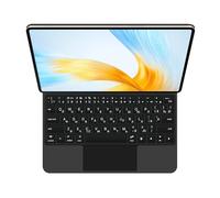 GUPENAA Étui Clavier pour Huawei MateBook E 12.6 2022, Support Flottant Magic Cantilever, Rétroéclairage 7 Couleurs, Trackpad intégré,Noir,Russian