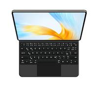 GUPENAA Étui Clavier pour Huawei MateBook E Go 12.35, Support Flottant Magic Cantilever, Rétroéclairage 7 Couleurs, Trackpad intégré,Noir,French