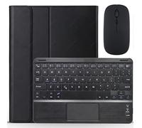 GUPENAA Étui Clavier pour iPad 6e / 5e génération 2018 2017, Air 2 / Air 1, Pro 9,7 Pouces, [AZERTY Français] Clavier Bluetooth sans Fil détachable magnétique avec pavé Tactile,Noir