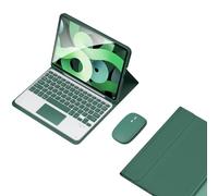 GUPENAA Étui Clavier pour iPad Air 6th Gen 11 Pouces (M2) 2024 avec Touchpad, Porte-Crayon Intégré, Clavier Bluetooth sans Fil Magnétique Détachable avec Souris,Dark Green