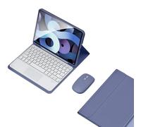 GUPENAA Étui Clavier pour iPad Air 6th Gen 11 Pouces (M2) 2024 avec Touchpad, Porte-Crayon Intégré, Clavier Bluetooth sans Fil Magnétique Détachable avec Souris,Violet