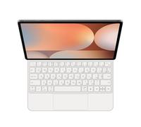 GUPENAA Étui Clavier pour Samsung Galaxy Tab S10 FE/S9/S9 FE/S8/S7 11'', Support Flottant Magic Cantilever, Rétroéclairage 7 Couleurs, Trackpad intégré,Blanc,Russian