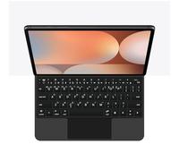 GUPENAA Étui Clavier pour Samsung Galaxy Tab S10 FE/S9/S9 FE/S8/S7 11'', Support Flottant Magic Cantilever, Rétroéclairage 7 Couleurs, Trackpad intégré,Noir,Korean
