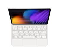 GUPENAA Étui Clavier pour Xiaomi Mi Pad 5/5 Pro 11" 2021, Support Flottant Magic Cantilever, Rétroéclairage 7 Couleurs, Trackpad intégré,Blanc,Russian