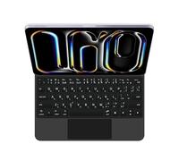 GUPENAA Étui de clavier rétroéclairé pour iPad Air 11'' (M3 2025/M2 2024), Pro 11'' (4e/3e/2e/1ère génération) et Air 5/4 10,9, support en porte-à-faux liquide magique, noir, japonais
