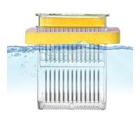 Guppy Breeder Box, Floating Clear Frame Hatching Box, Polystyrene Fish Tank Divider Acclimation Case, Mother Aquatic Life Incubator for Shrimp, 3.74x3.74x3.74 inches
