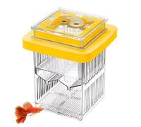 Guppy Breeder Box, Portable Floating Clear Frame Hatching Box, Fish Tank Divider, 3.74in Acclimation Case, Perfect for Mother Fish and Shrimp Incubation