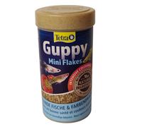 Guppy mini flocons 75g - 250 ml Aliment pour les Guppies, platys, mollys, porte-