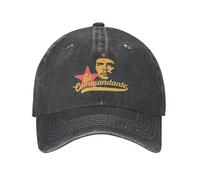 GUPUOOU Cuba Che en Guevara Unisexe Casquettes de Baseball Marxisme Communisme Casquettes en Denim Vieilli Chapeau Classique Activités de Plein air Snapback Chapeau Coton, pour Toutes Les Saisons