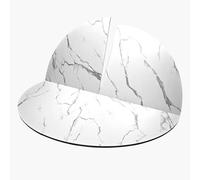 GUQASDV Rallonge de Table Ronde Pliable, Plateau en Bois Massif, sans Pieds, rallonge de Table, Table à Manger Pliante Gain de Place(White Stone,78in)