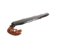 Guqin Concert Instrument De Laque Fait Main En Forme Feuille Bananier Cinabre Guqin Pour L'enseignement Et La Performance