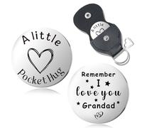 Guqqeuc Cadeau de Noël pour papa, maman, couple, « I Love You » - Cadeau d'anniversaire pour mari, épouse, grand-père, cadeau d'anniversaire de poche, Grandad, S