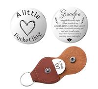 Guqqeuc Cadeau de poche pour fille, fils, départ de remise de diplôme, cadeau d'anniversaire pour papa, maman, cadeau souvenir pour grand-père, Grandpa, S