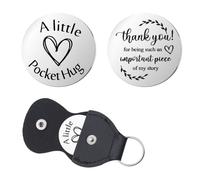 Guqqeuc Porte-clés Pocket Hug pour Couples, Cadeau pour Fille, Fils, Maman, Papa, Cadeau d'anniversaire pour Sœur, Cousine, Grand-mère, Cadeaux de Noël pour Ami, Collègue, S