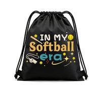Guqqeuc Sac à cordon de serrage pour vélo de natation, cadeau de basket-ball pour garçons, filles, fils, cadeaux d'anniversaire pour les amateurs de sport, Softball