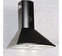 GURARI 046 Black 60 - Absorbant 1000 m³/h - 3 niveaux - Hotte aspirante - Hotte aspirante