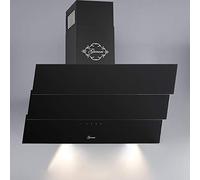 Gurari 267 Hotte aspirante murale 60 cm,Hotte murale fabricant Gurari, 3 vitesses,1000m³/h,LED,Hotte,Timer, Noir,Recirculation possible,ClearTouch Control,Télécommande