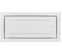 Gurari 341 WH 120 Hotte de plafond 120 cm 1000 m³/h en verre blanc, ventilateur de plafond, hotte d'évacuation, capot de recirculation, télécommande de qualité supérieure