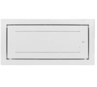GURARI 341 WH 90, encastrable 90 cm, verre blanc, efficace, absorbant 1000 m³, hotte de circulation d'air, bande LED