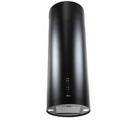 GURARI 380 36 BL Pr, hotte à colonne 36 cm,noir, 1000m³/h, 4 niveaux, télécommande, pour montage mural