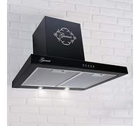 Gurari 461 BL Hotte aspirante murale 60 cm •1000m³/h•Hotte murale Luxe fabricant Gurari • 3 vitesses •LED •Hotte• Noir •Recirculation possible