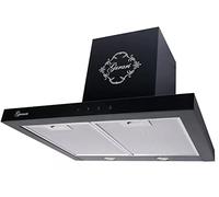 Gurari 462 BL 6 Pr, noir, 1000 m³/h, TouchControl, télécommande, chapeau mural, chapeau de cuisinière, chapeau de recirculation/évacuation d'a