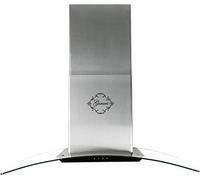 GURARI 465 IS 60 BL Pr, hotte de 60 cm, verre curf, efficacité énergétique A, puissance d'aspiration 1000 m³/h, TouchControl