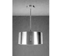 GURARI capot îlot GCH I 237 50 IS, capot îlot recirculation, capot îlot extracteur capot 50cm, capot plafond, 860m³/h, inox, 3 niveaux, éclairage LED, timer, in iltre à charbon actif