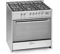 GURARI Centre de Cuisson à Gaz 911 Inox, Électrique 90 cm/Gamme Coocker/Gaz Naturel/Propane