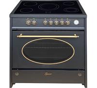 GURARI Cuisinière à gaz 912 Bl Retro, Rétro à gaz Electrique 90 cm/Nostalgie Range Coocker / 121L / 8 fonctions/Air chaud / 5 brûleurs de haute qualité/gaz naturel/gaz propane