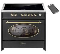 GURARI Cuisinière à induction E 913 RU BL + plaque de cuisson, Range Cooker 90 cm/Zones flexibles/Booster/5 zones Änderung vorschlagen