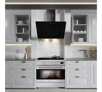 GURARI Cuisinière à induction GCH E 913 X +GCH S 155 BL 90 Prime cuisinière induction sur pied 90 cm + hotte 90 cm