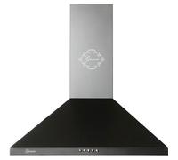 GURARI GCH 147 BL 5+ filtre à charbon , Hotte aspirante 50 cm, en noir, 1000m³/h, 3 vitesses + filtre à charbon