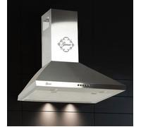 GURARI GCH 147 IS 6+ Ventilateur à charbon , Hotte aspirante 60 cm, en inox, 1000m³/h, 3 vitesses+Ventilateur à charbon